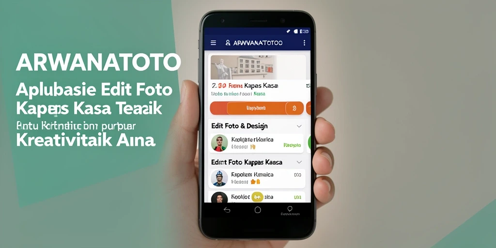 Antarmuka ARWANATOTO dengan fitur Edit Foto Kertas Kaca yang menarik.