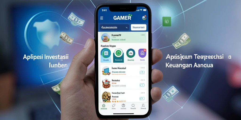 Tampilan antarmuka GAMERP yang user-friendly untuk investasi.