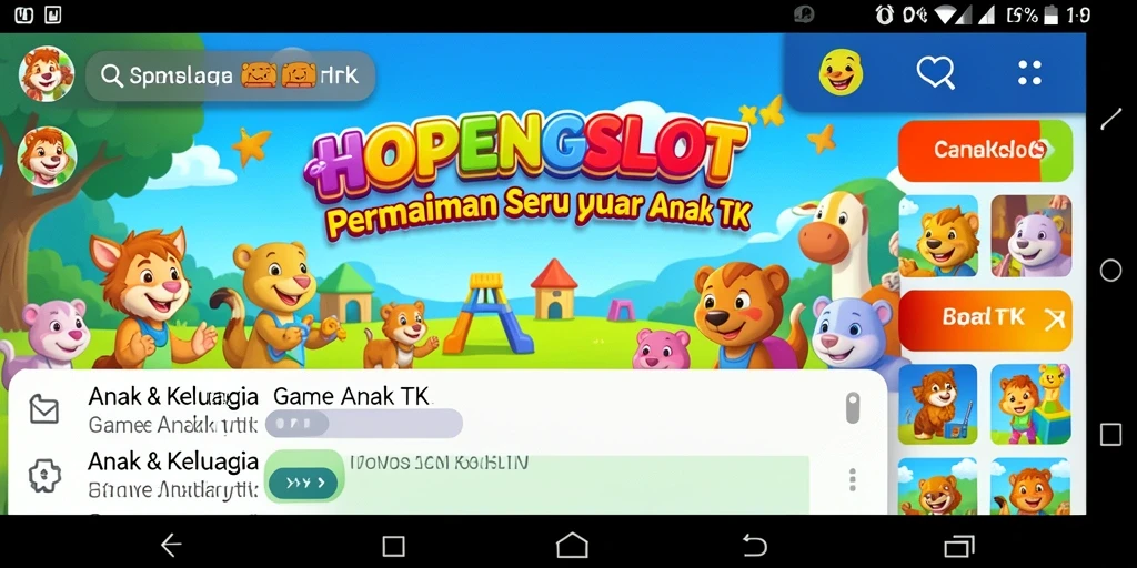 Antarmuka HOPENGSLOT yang menyenangkan dan interaktif untuk anak-anak.