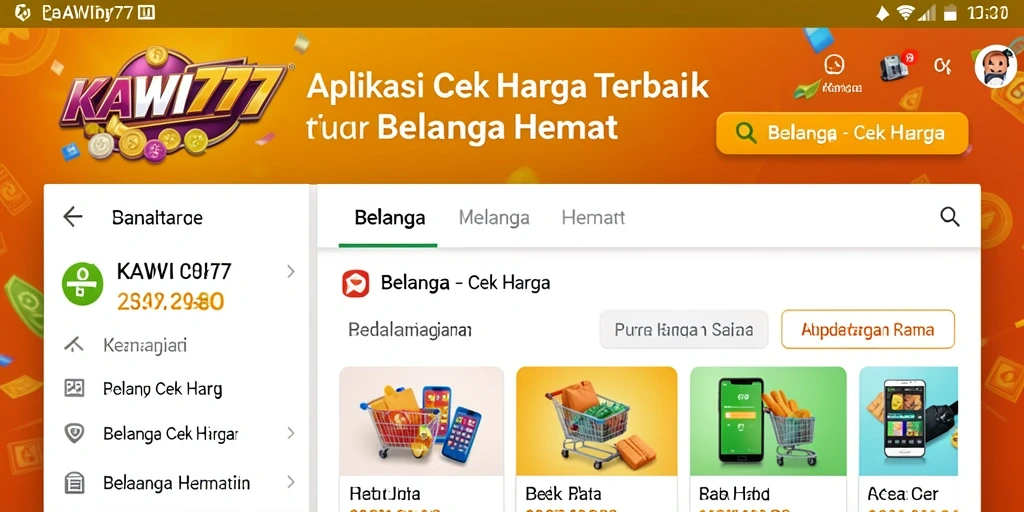 Tampilan antarmuka KAWI777 yang menarik untuk Cek Harga.