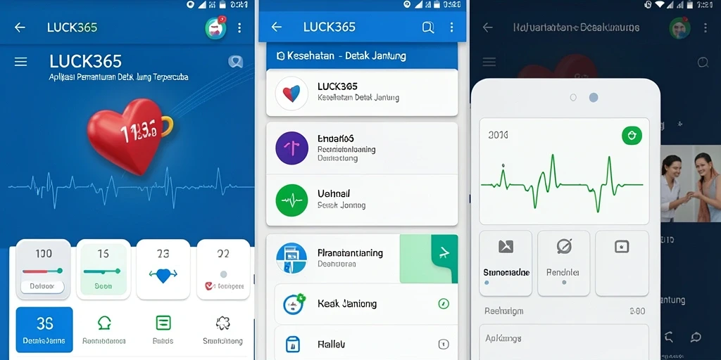 Antarmuka aplikasi LUCK365 yang sederhana dan informatif.