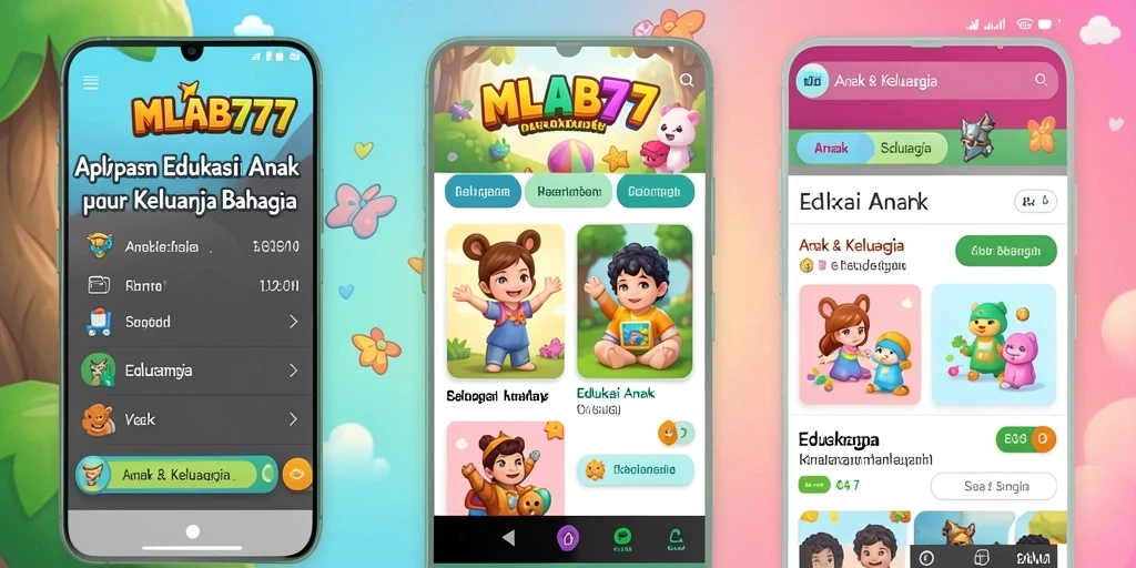 Antarmuka seru dari MLBB777 untuk anak belajar.