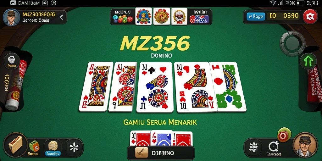Antarmuka utama MZ356 yang menarik dan fungsional.