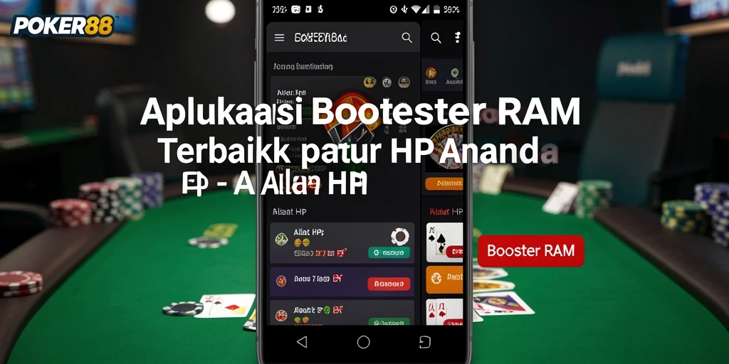 Tampilan antarmuka sederhana POKER88 untuk mengoptimalkan RAM.