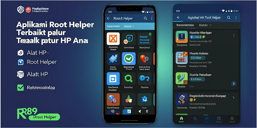 Antarmuka utama aplikasi RR89 yang memudahkan akses fungsi Root Helper.